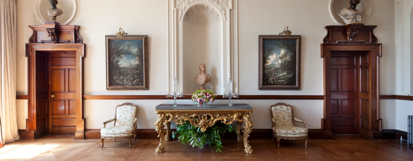 russborough house table statues