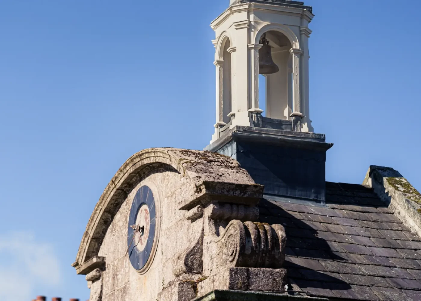 cupola on top of a historic arch
