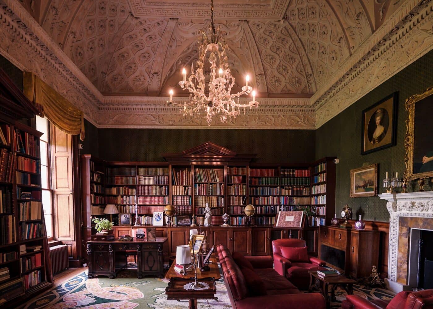 library at russborough