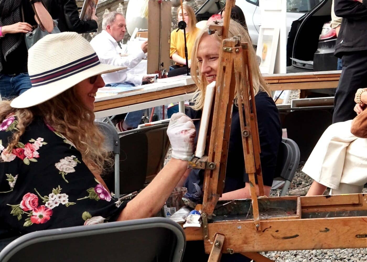 live portraits at art fair