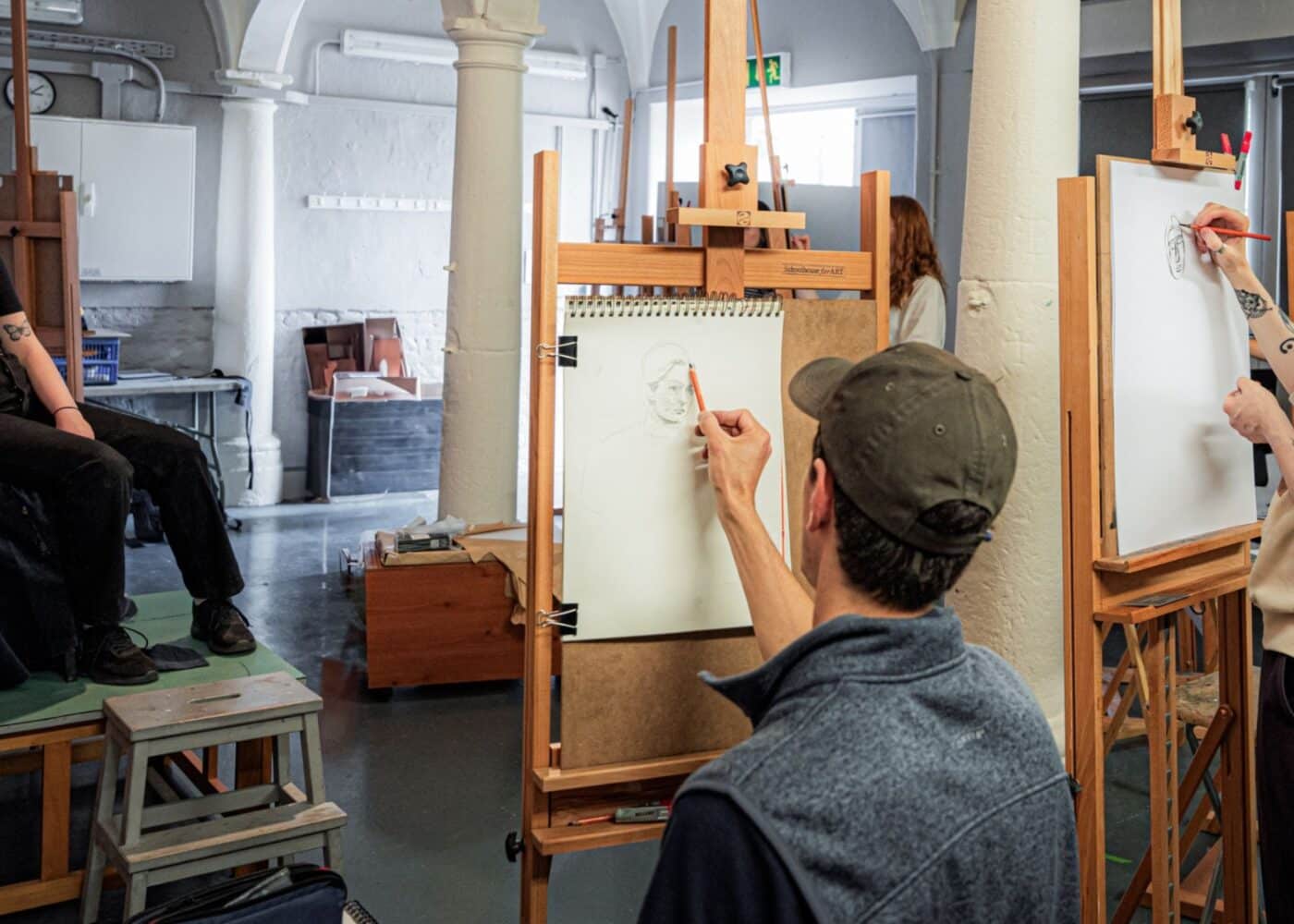 art class with students