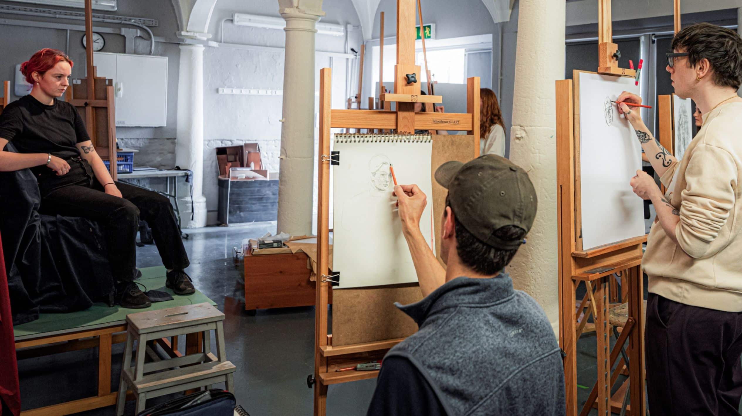 art class with students