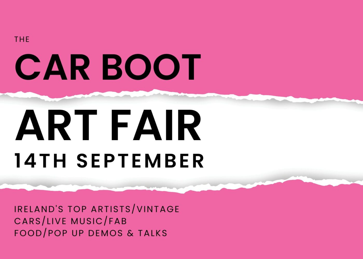car boot art fair at russborough