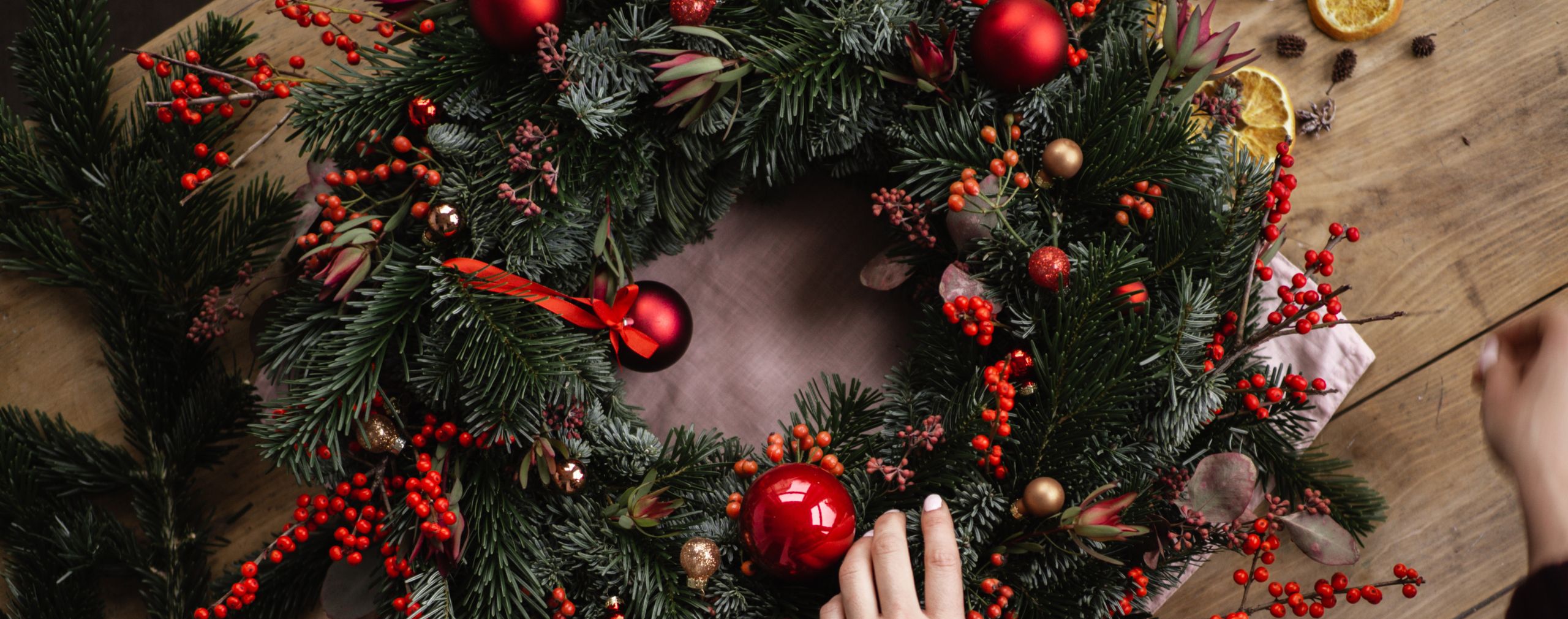 christmas wreath workshops at russborough