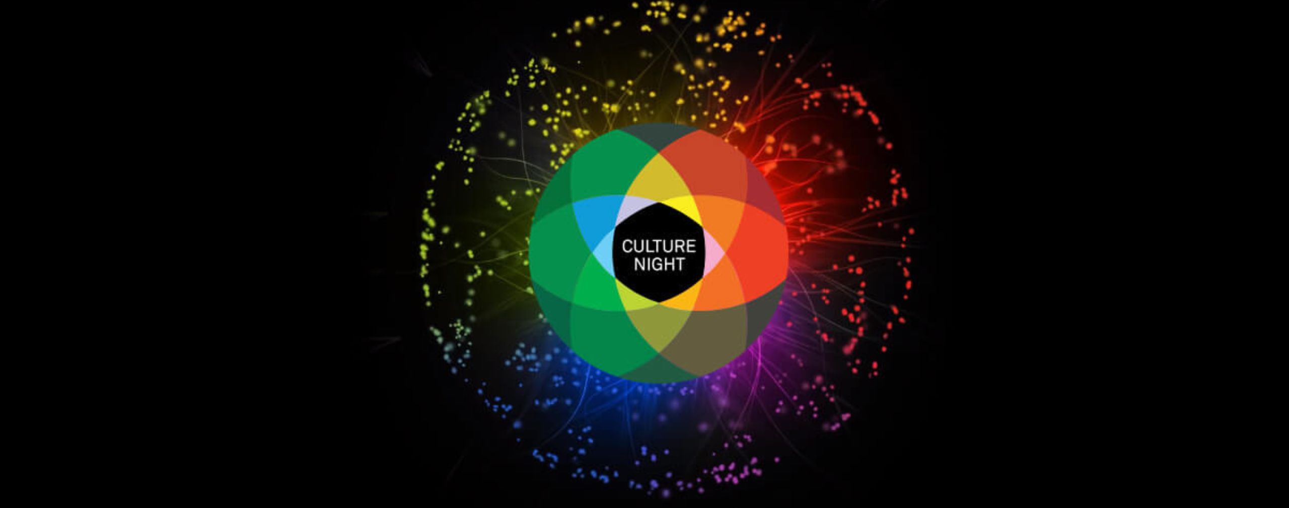 culture night logo on black at russborough