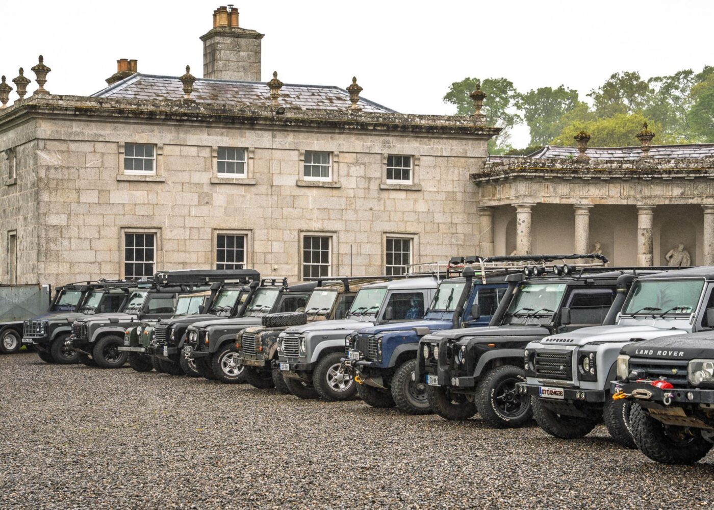 Landrovers at russborough