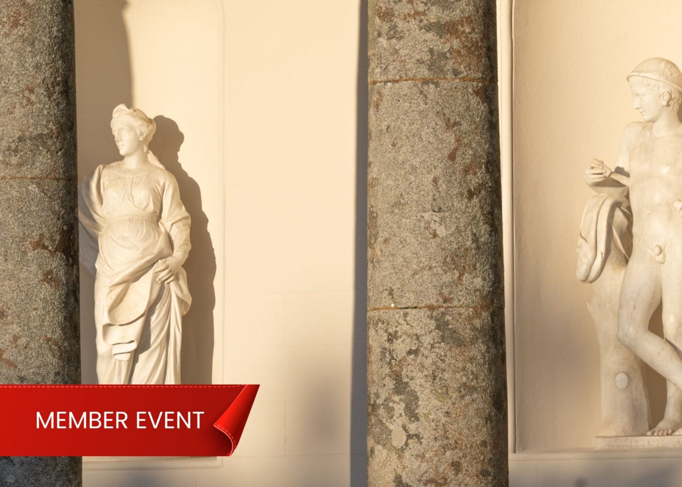 statues at colonnade russborough
