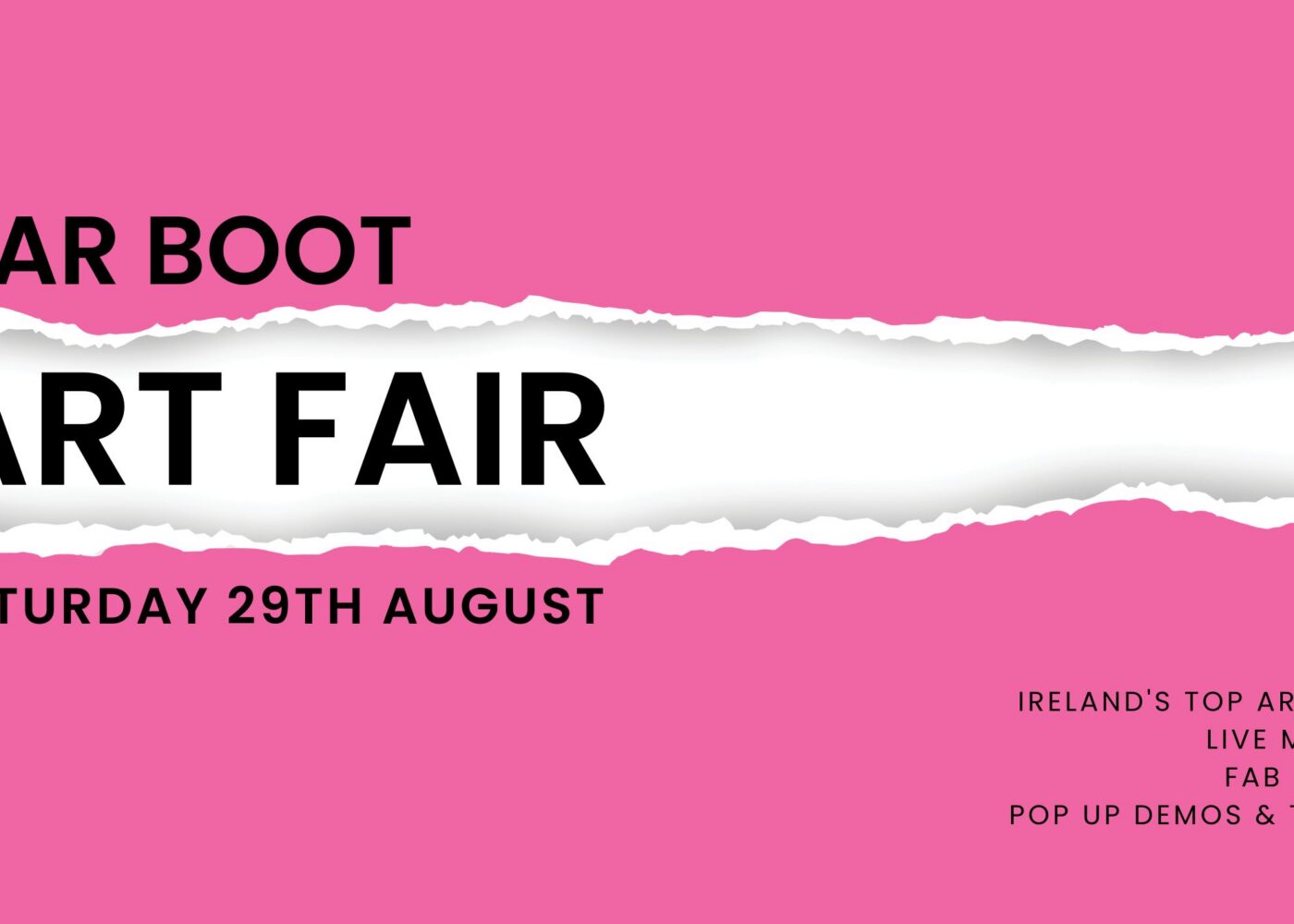 car boot art fair advert russborough (2)