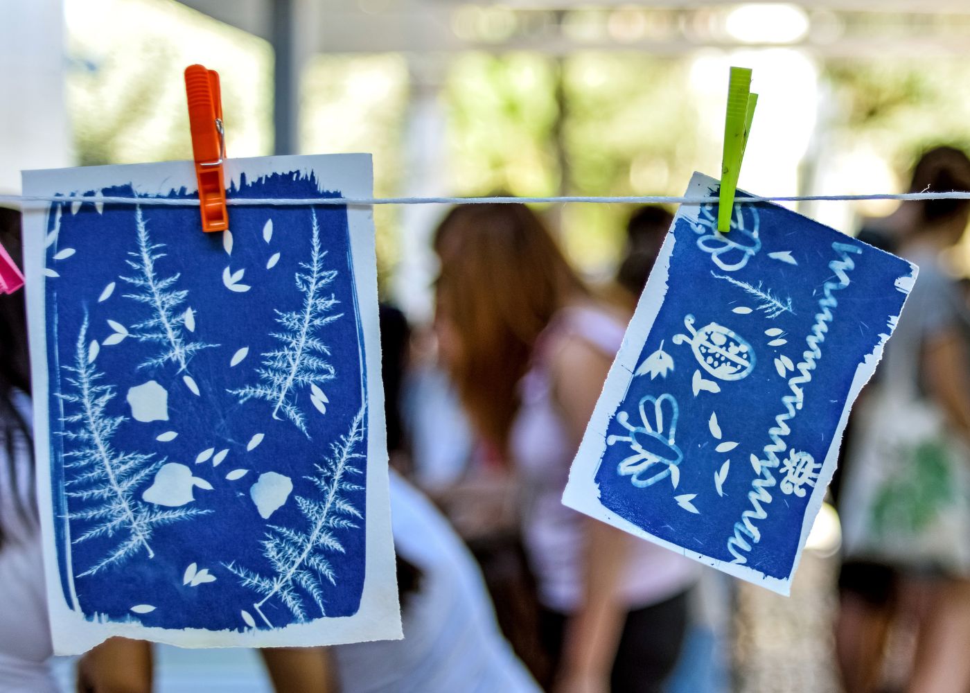 cyanotype kids art workshop