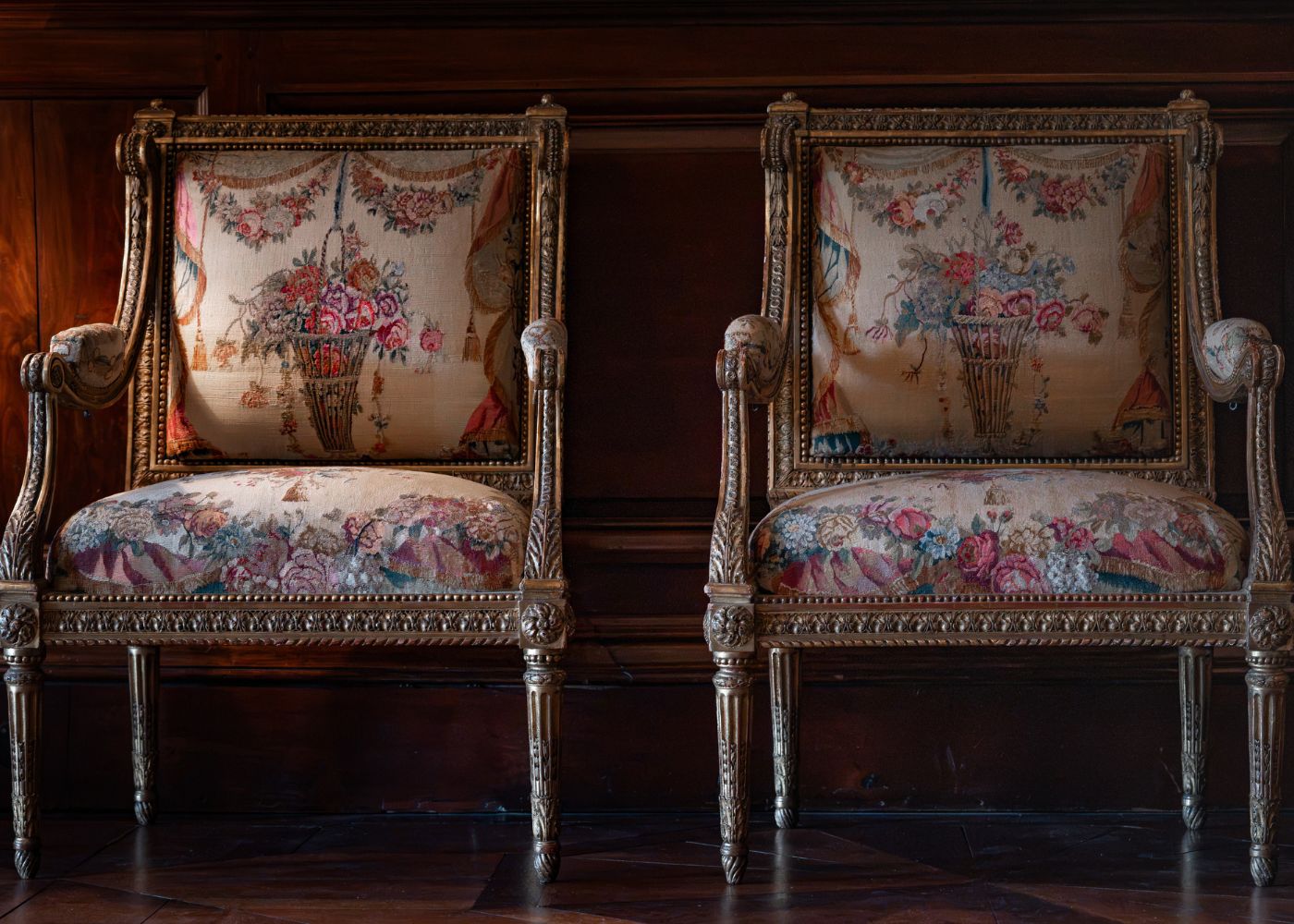 antique chairs at russborough